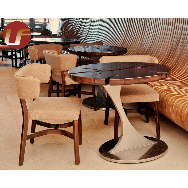 Juego de mesa y sillas de comedor rectangulares de mármol de acero inoxidable Muebles de comedor de lujo