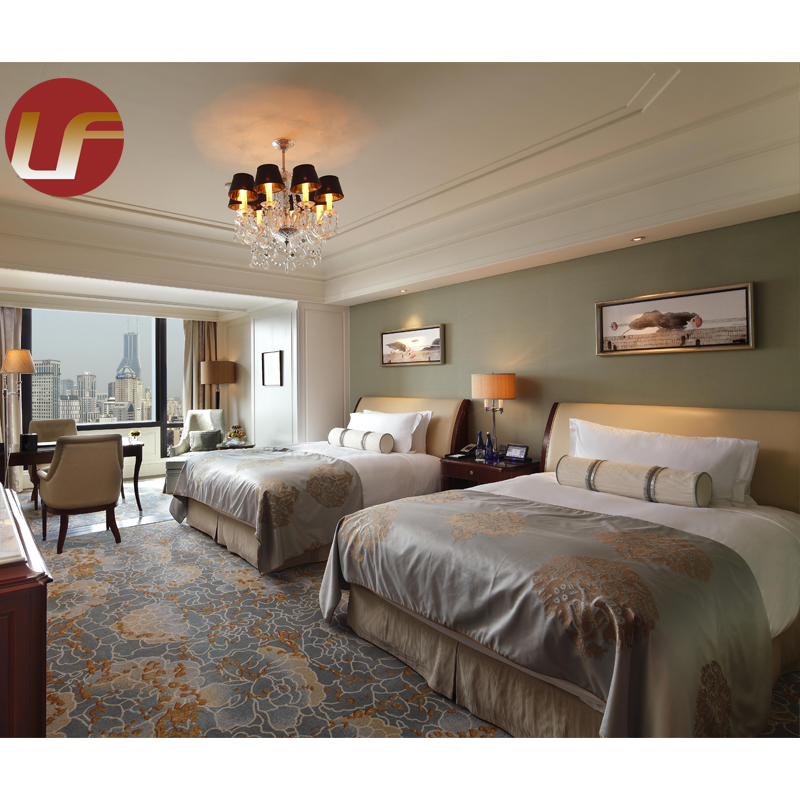 Popular de China de 5 estrellas, muebles de dormitorio de hospitalidad moderna, juego de cama, muebles de Hotel de lujo