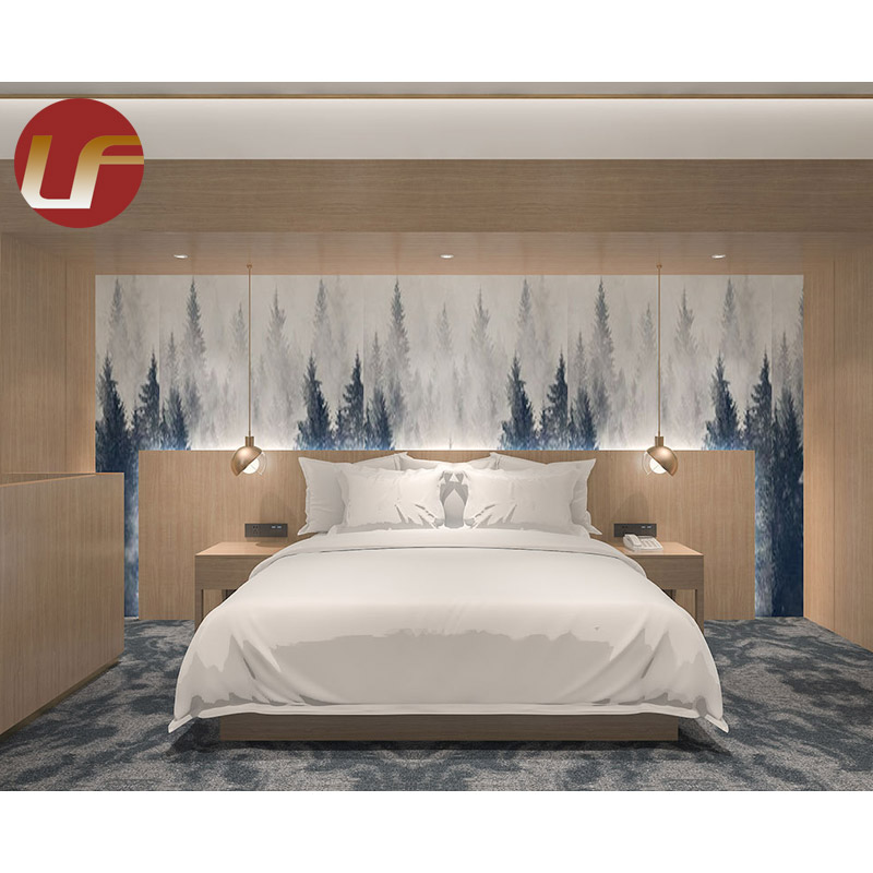 Muebles de encargo del hotel Muebles de madera del dormitorio del hotel fijados para el dormitorio del hotel de cinco estrellas