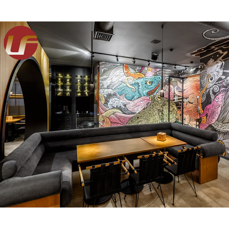Conjuntos de cabinas de asientos de comedor Muebles de restaurante de uso comercial Asientos de cabina personalizados Restaurante de comida rápida