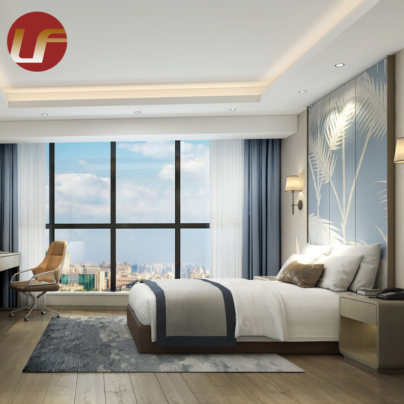 Juego de dormitorio de hotel de lujo moderno fabricante de muebles de hotel de cinco estrellas a la venta