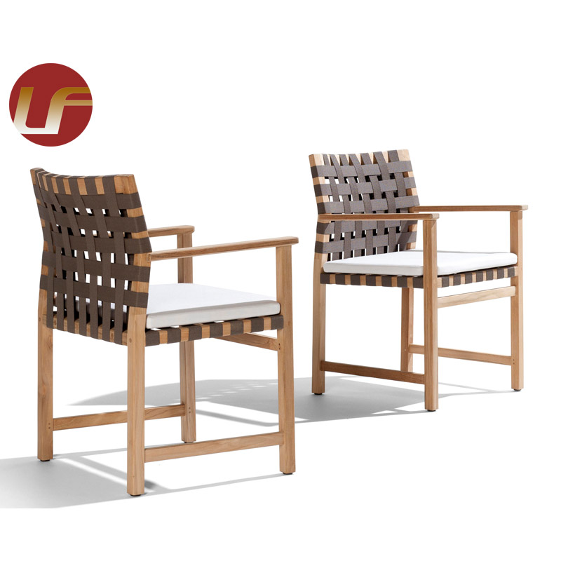 Moderna silla y mesa para exteriores, tejida a mano, juegos de jardín para restaurante, juegos de comedor de ratán