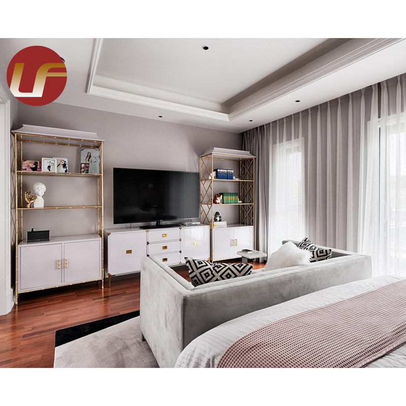 Hecho en Turquía, juego de cama moderno gris, muebles clásicos de lujo, OEM, venta al por mayor, dormitorio hecho en fábrica