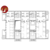 Sistema modificado para requisitos particulares estilo moderno de los muebles del sitio de la cama gigante del apartamento del hotel