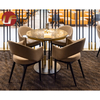Juego de sillas y mesas de comedor de madera maciza para muebles de café y restaurante de diseño moderno al por mayor