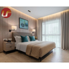 Habitación de hotel de lujo personalizada Muebles de hotel estándar de madera de roble macizo natural elegante