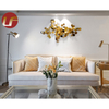 Muebles para el hogar modernos de gama alta, sofá seccional, sofá de cuero de tela, juegos de sofás para sala de estar de último diseño