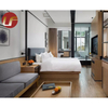 Muebles de hospitalidad Conjuntos de dormitorio Minibar Gabinete Cama de hotel moderna personalizada Cabecera Muebles de hotel