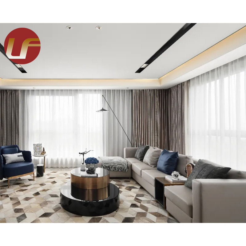 Muebles Foshan, venta al por mayor, dormitorio nórdico, muebles de diseño de cama, juego de cama doble King Size de cuero de madera de lujo