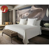 Juego de dormitorio de hotel comercial de chapa de Foshan Muebles de habitación de hotel de lujo Juegos de dormitorio de hotel