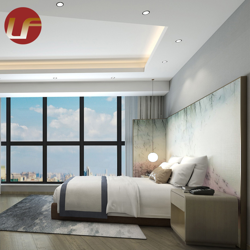 Juego de dormitorio de hotel de lujo moderno fabricante de muebles de hotel de cinco estrellas a la venta