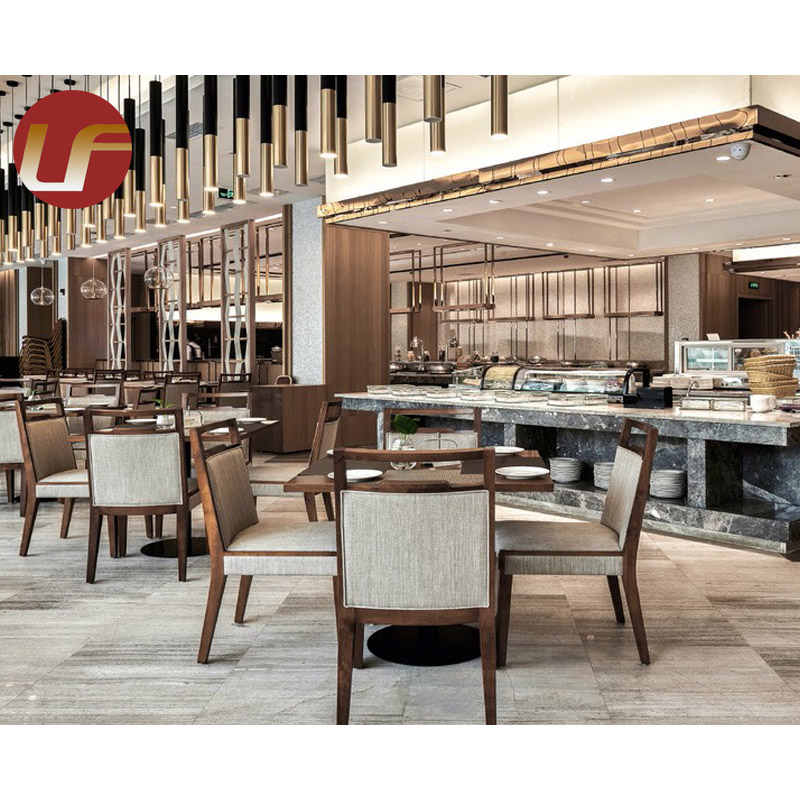 Cree sistemas de madera para requisitos particulares de los muebles del café del hotel del restaurante con la tabla y la silla