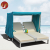 Muebles de salón de mimbre de ratán para piscina solar al aire libre