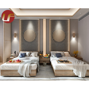 Proyecto por encargo 5 estrellas de lujo moderno Hotel Bed Room Furniture Juego de dormitorio Muebles de hotel