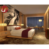 Conjunto de dormitorio de hotel de tela metálica de lujo de 5 estrellas Moderno Villa Suite de muebles por encargo