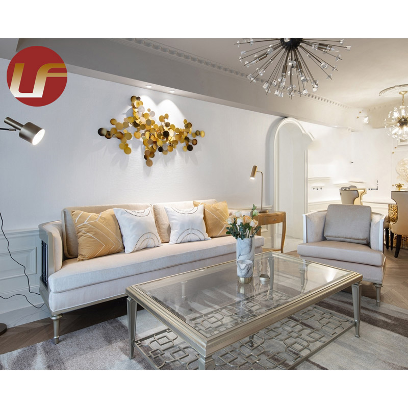 Muebles para el hogar modernos de gama alta, sofá seccional, sofá de cuero de tela, juegos de sofás para sala de estar de último diseño