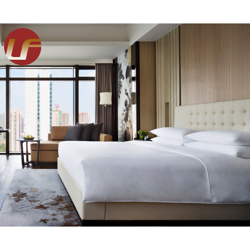 Diseño de lujo Hotel Motel Project Furniture Boutique Hotel de 5 estrellas Dormitorio Armario Muebles Conjunto