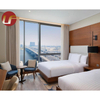 Solución integral Diseño de hotel Muebles modernos Decoración Estilo Resort Juego de dormitorio de suite de hotel de cinco estrellas personalizado