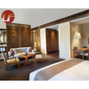 Juego de dormitorio elegante de los muebles del sitio de la cama del hotel del diseño moderno económico de 4 estrellas